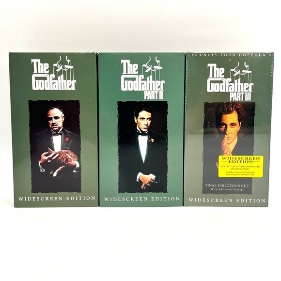 The Godfather Trilogy Widescreen VHS Collection Paramount Dolby Surround 1997 - Picture 8 of 15